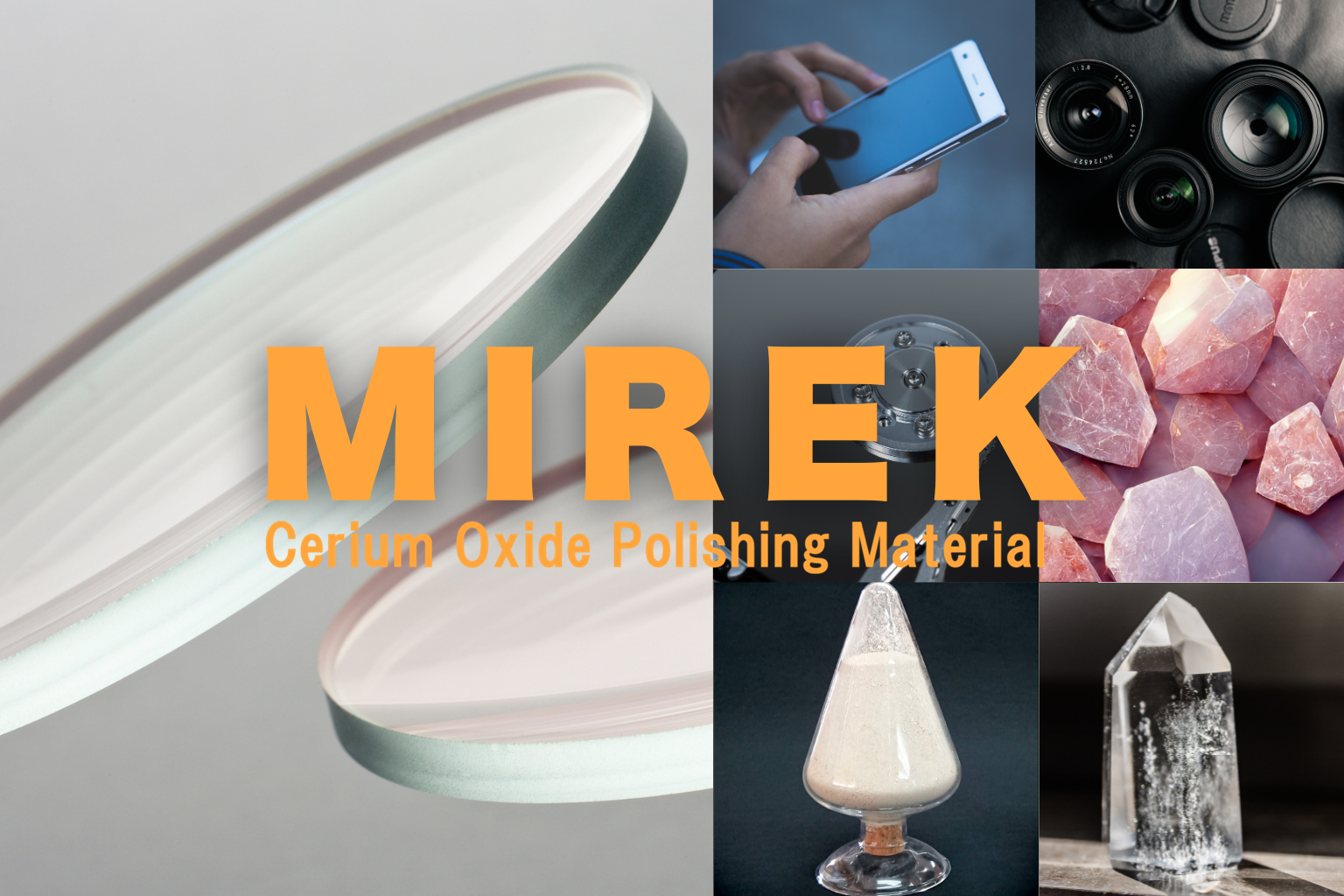 Cerium oxide polishing material(MIREK)